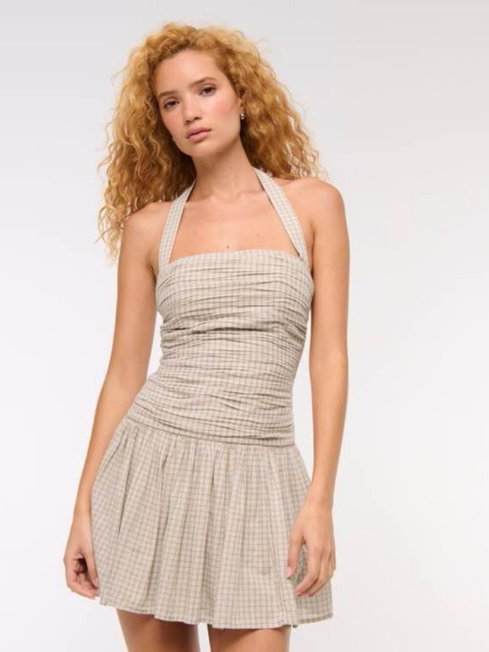 NWT Abercrombie Emerson Drop-Waist Mini Dress